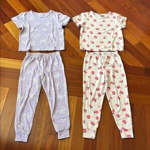 Falls Creek Kids Pajama Set - Lavender and Cream